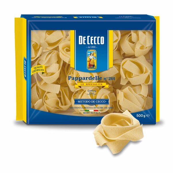 Ζυμαρικά Pappardelle No.201 De Cecco 500 gr.