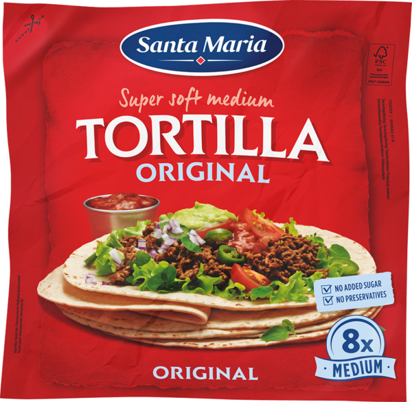 Πίτα Tortilla Medium Santa Maria