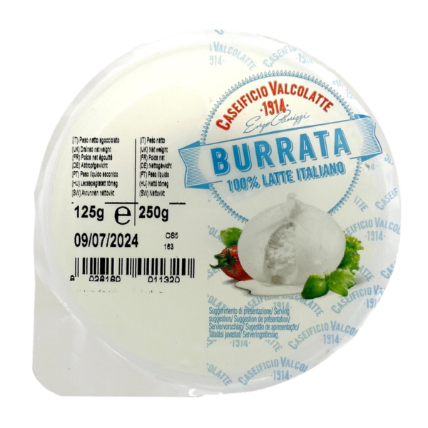 Valcolatte Mozzarella Burrata 125 gr